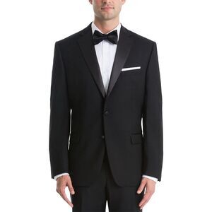 Lauren Ralph Lauren Mens Classic-Fit Wool Tuxedo Jacket 46 Long Black - NWT $450